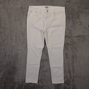 J Crew‎ Jeans Slim Broken In Boyfriend women's 29 white denim high rise